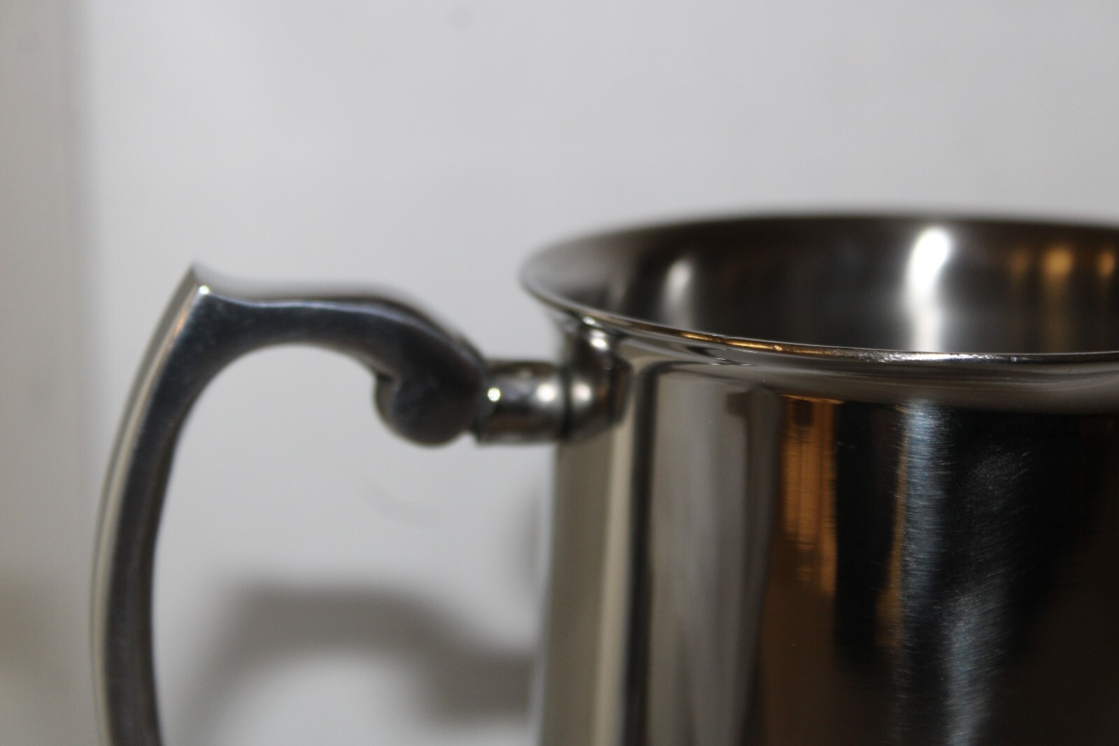 STAINLESS STEEL SILVERTONE TANKARD MUG VINTAGE THINGS REMEMBERED BEER STEIN