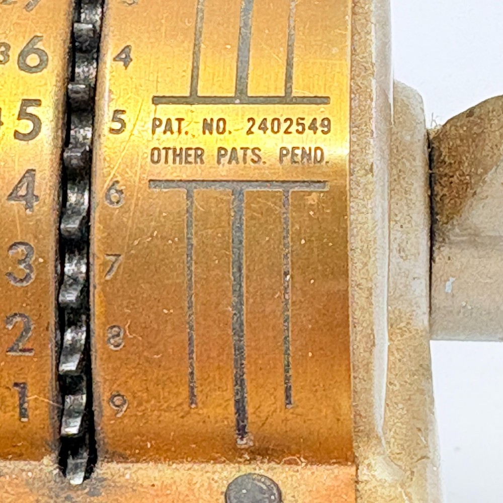 Vintage Precise Mechanical Adding Machine Lever Handle 1940s Chicago Untested