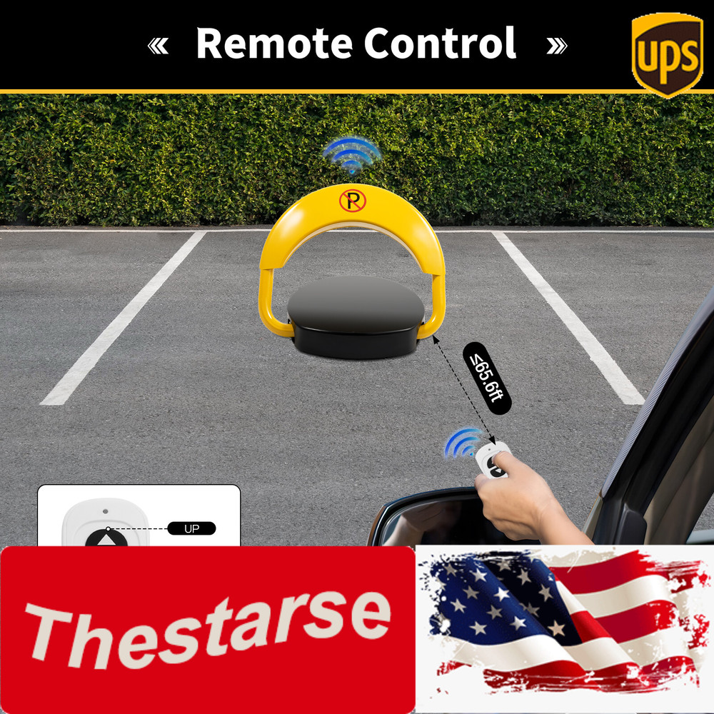 Car Parking Spot Lock Remote Control Foldable Barrier Auto Sensor Anti-Collision