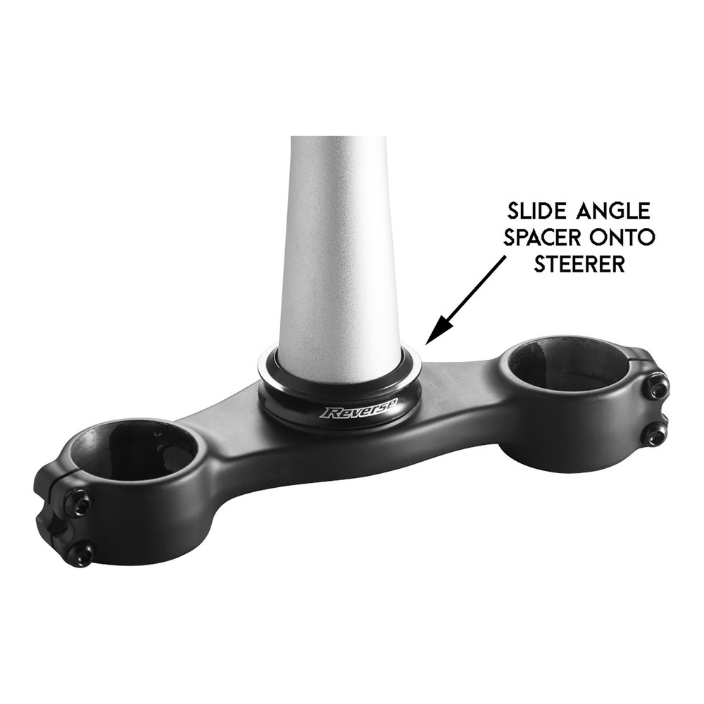 Reverse DH Angle Spacer, 1.5 Headset+1-1/8" Fork, Black NLS