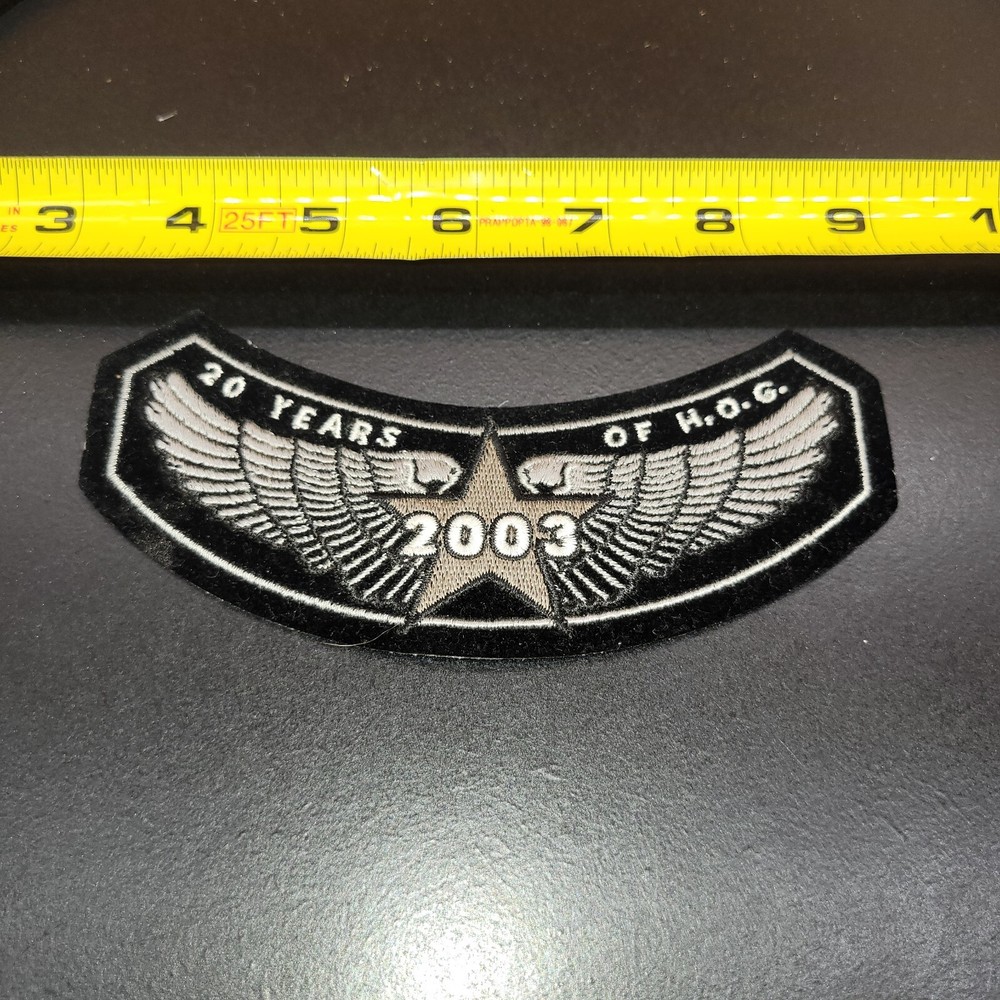 Harley Davidson Owners Group 20 Years 2003 Shoulder Patch