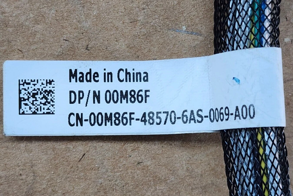 DELL 0M86F POWEREDGE SERVER R430 4 BAY BP BACKPLANE SAS SOFTWARE RAID CABLE