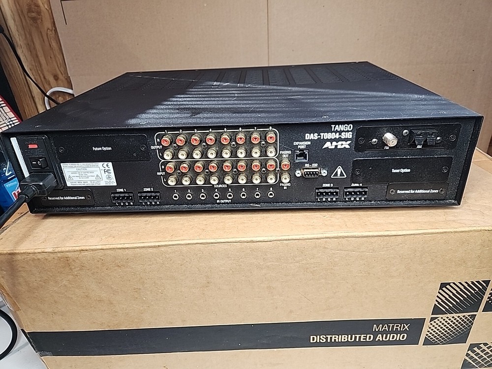 AMX Tango DAS-T0804-SIG Audio Controller 8 Zone Demo Model Black 4 Zone WORKING