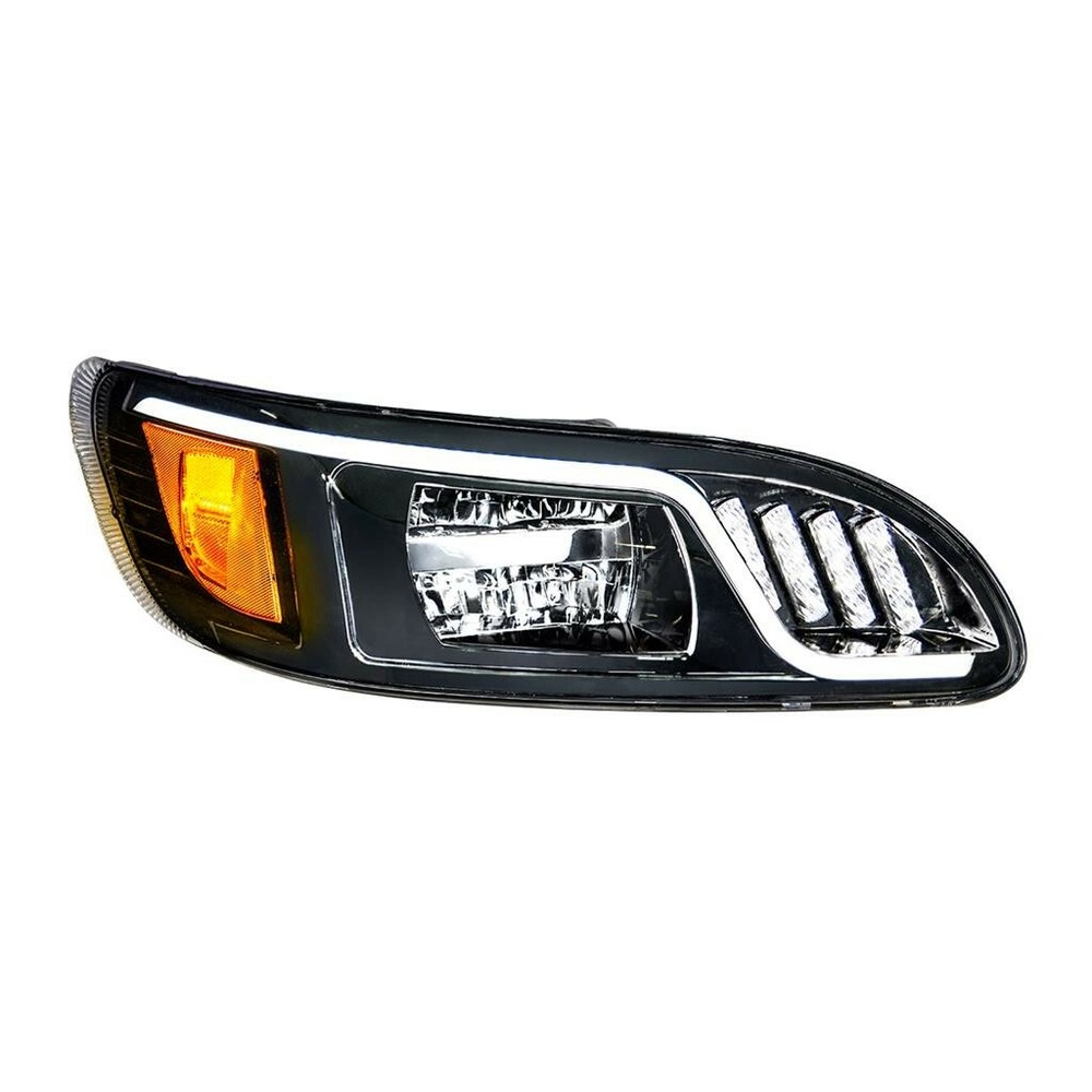 Black Out LED Peterbilt Headlight Passenger Side