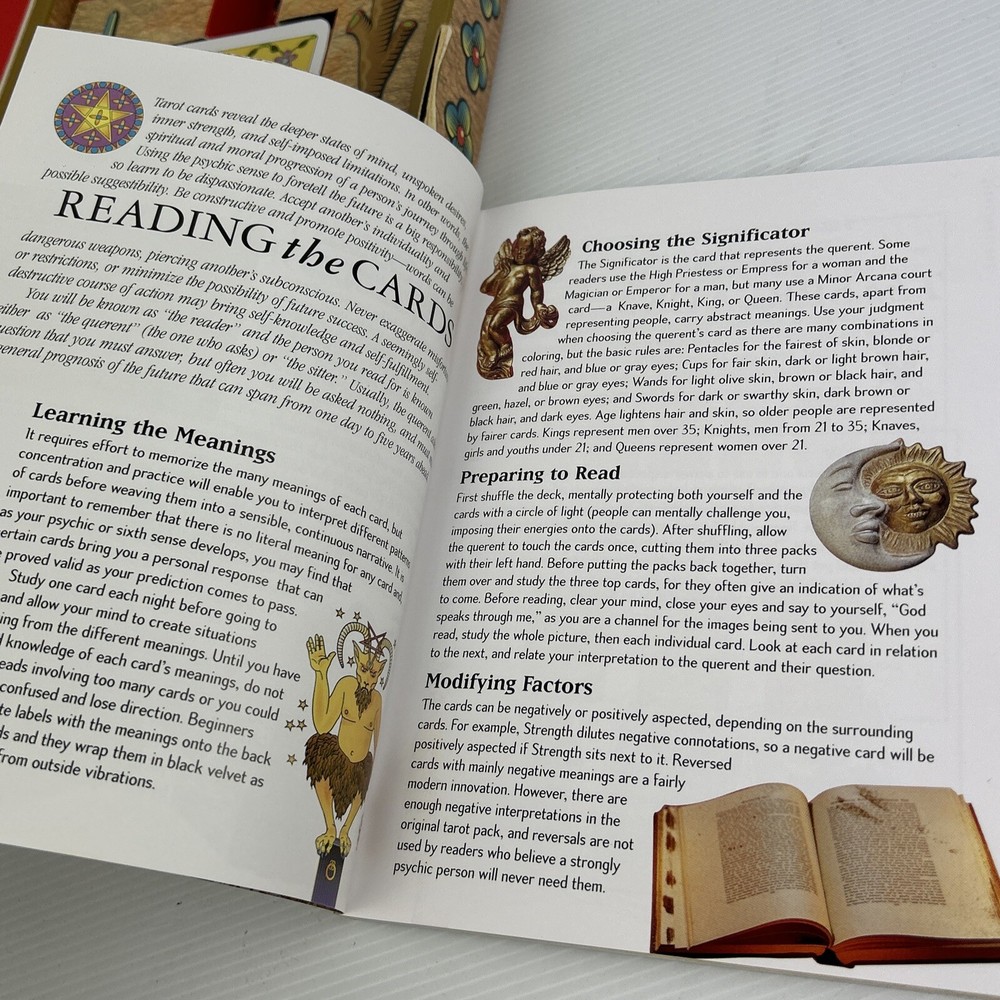 Tarot Kathleen McCormack 78 Tarot Cards set & Book Beginner Learn