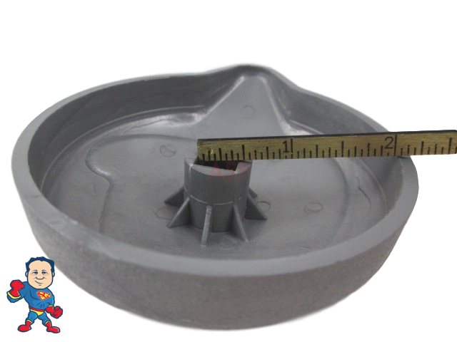 Cal Spa Silver Diverter Cap 3 3/4" Wide Teardrop Style