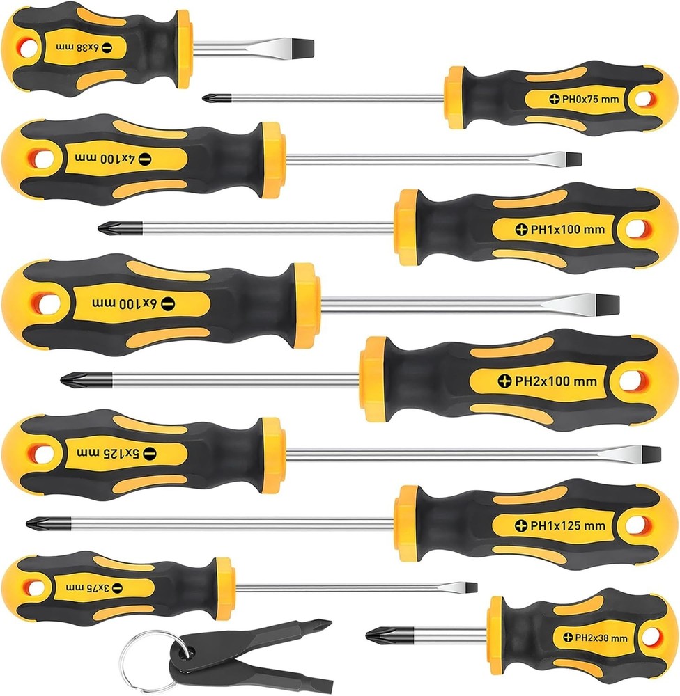 CRAFTSMAN 10-Piece Acetate Handle Assorted Screwdriver Set CMHT65046