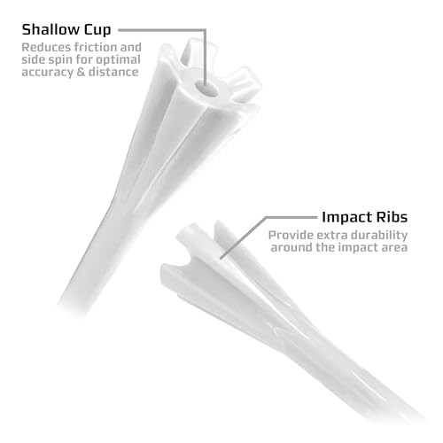 Performance Plastic Golf Tees (30 Pack) - 2.75 Inch White