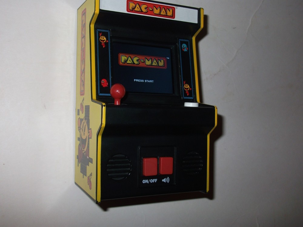 Retro Pac-Man Mini Arcade Game Tabletop Machine – Tested & Working –