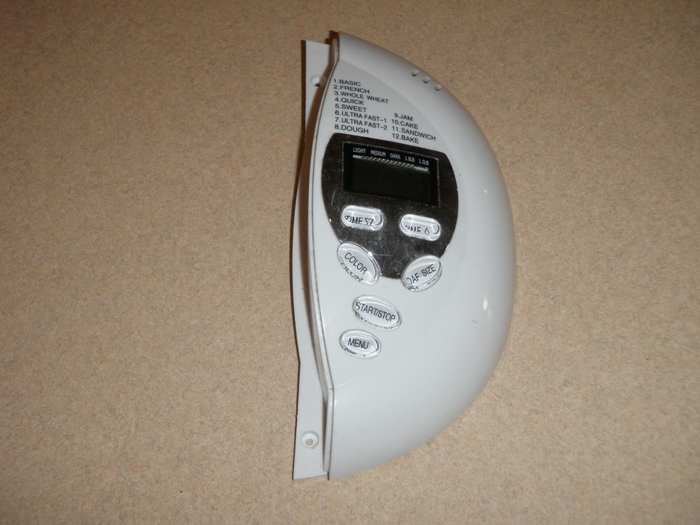 Electronic Control Panel for Food Network Sensio Bread Maker Model XBM1028