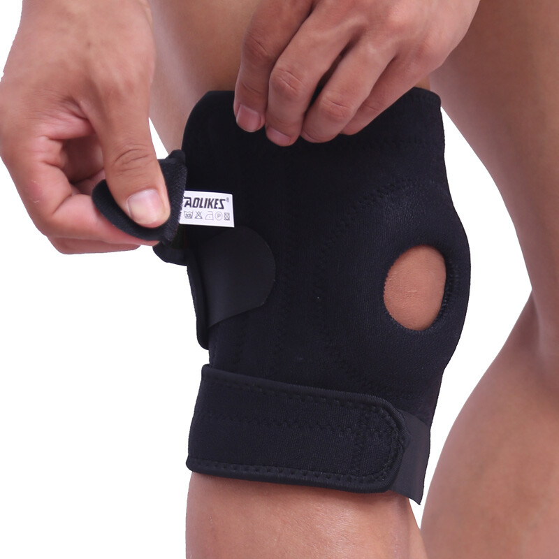 Wrap Around Knee Brace Support Adjustable Knee Open Patella Compression Brace