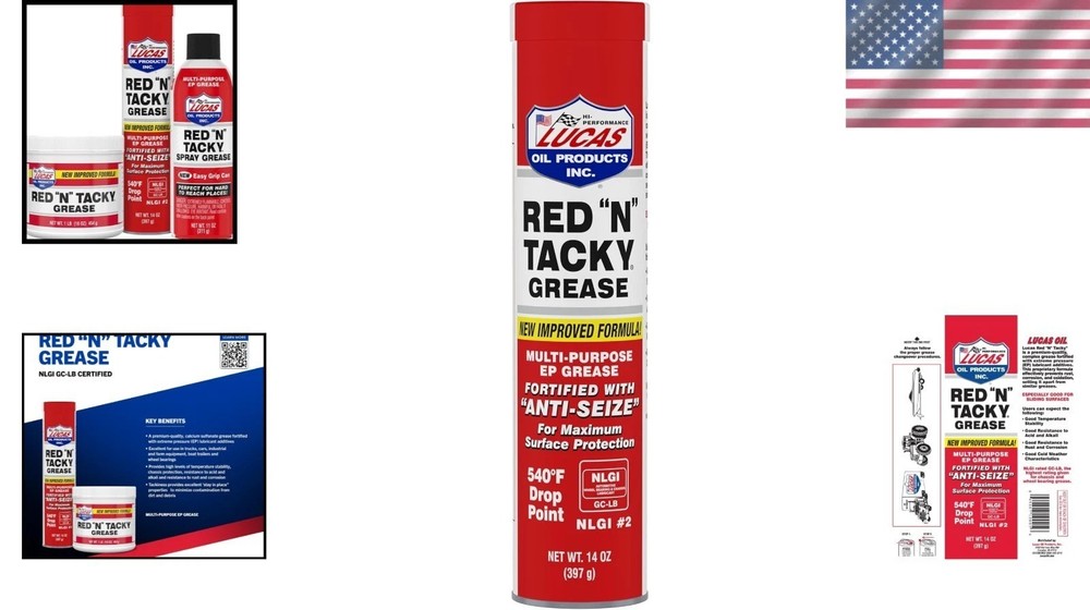 Lucas Red N' Tacky Grease - Agricultural Solution