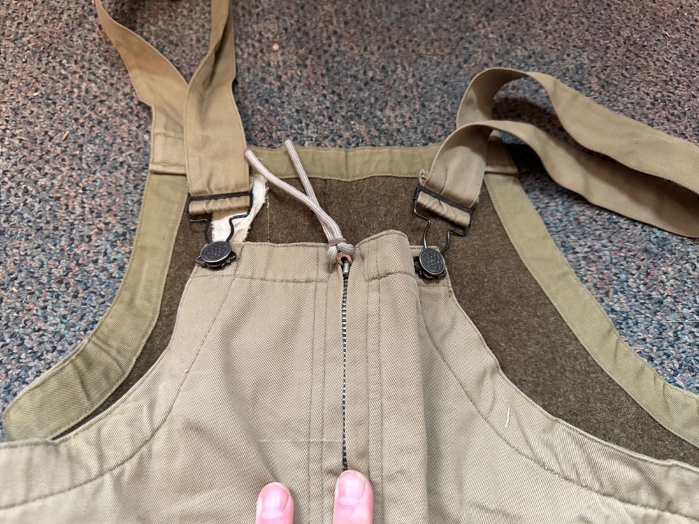 ORIGINAL WWII US ARMY TANKER TANK BIB OVERALLS COVERALLS-SMALL