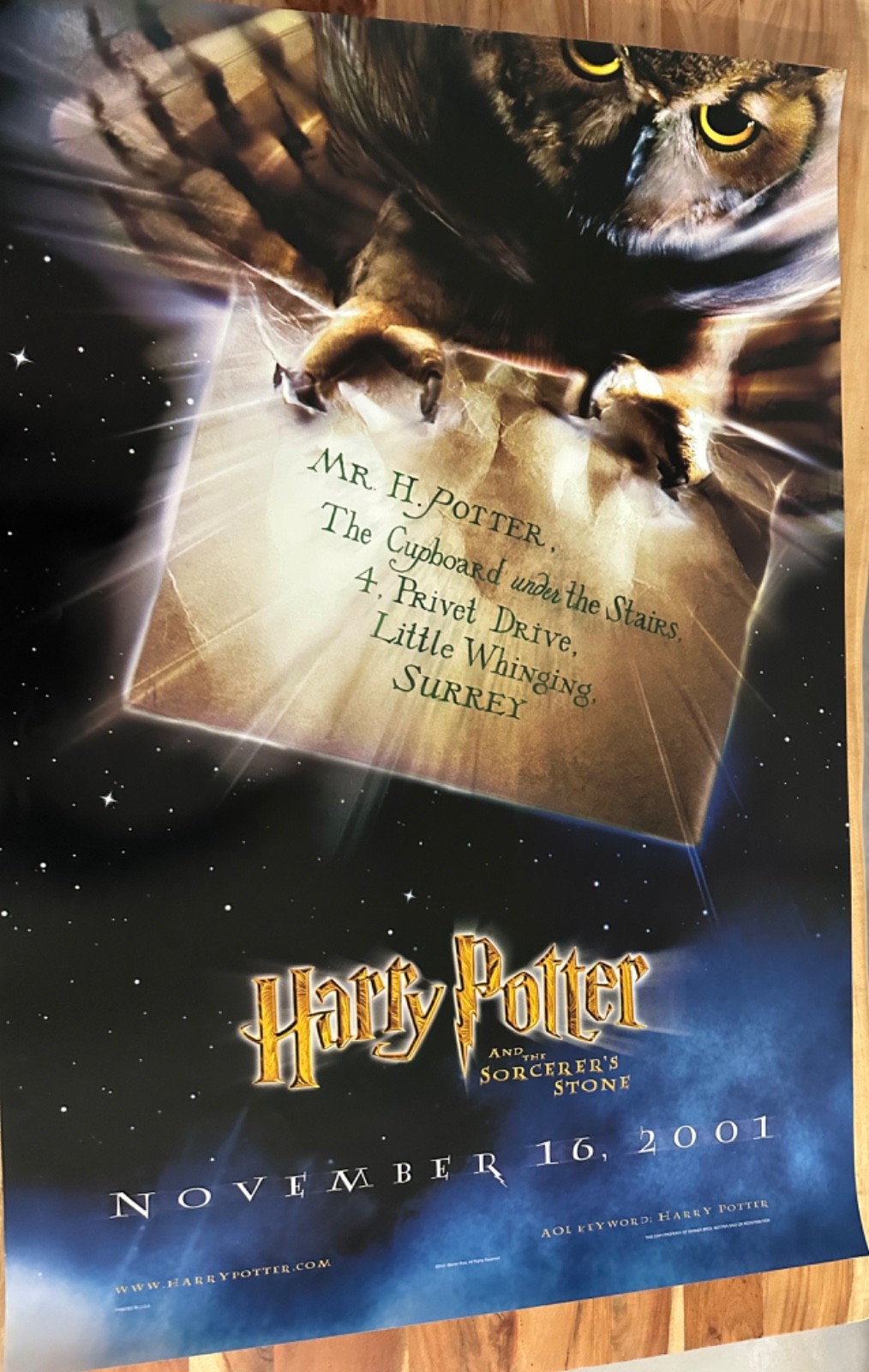 HARRY POTTER Movie Poster 27 x 40 D/S ORIGINAL ONE SHEET