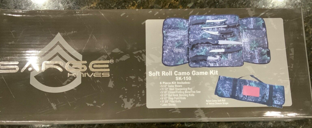Sarge Knives Soft Roll Camo Game Kit