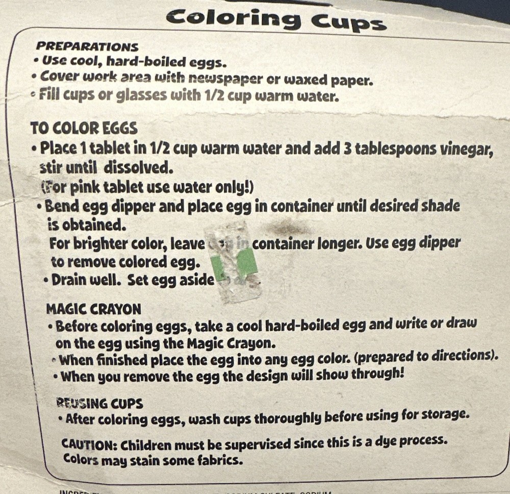 Dudley's Coloring Cups Easter Egg Decorating + Color Putty & Mini Playing Cards