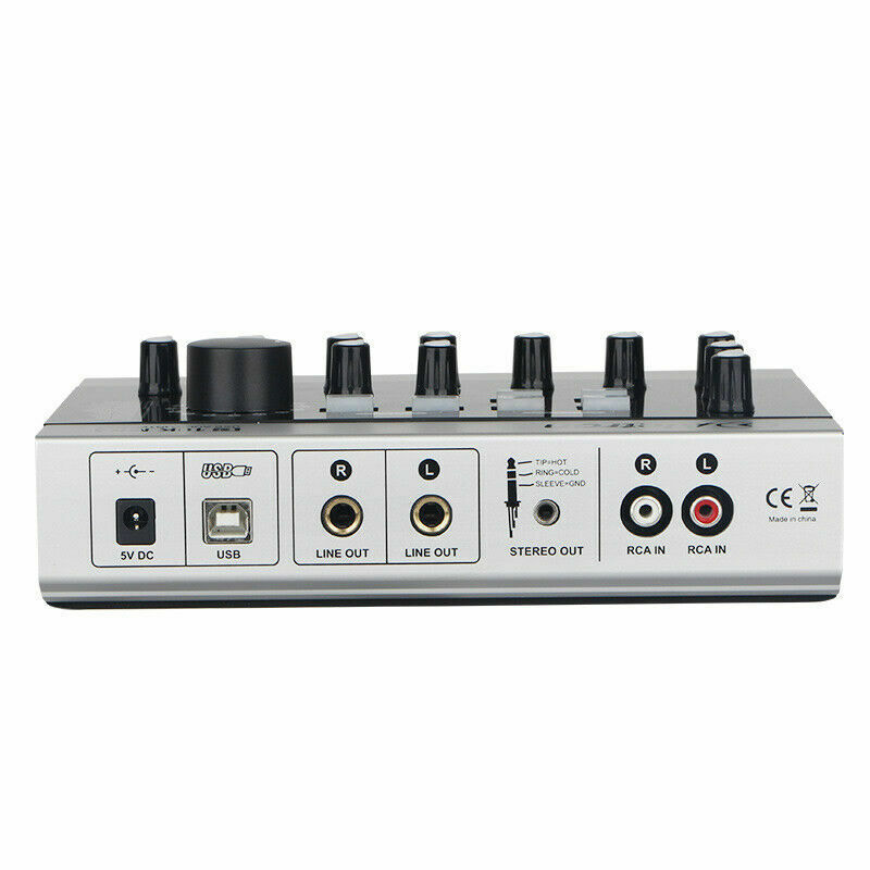 Alctron U16K MK3 Pro Microphone External Sound Card USB Audio Interface Stream