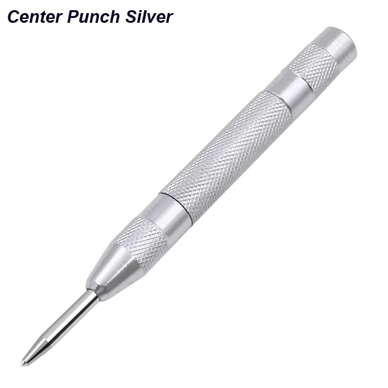 Automatic CENTER PUNCH Tool Adjustable Spring Loaded Super Strong Metal Drill