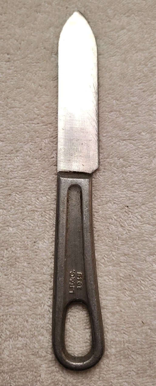 U.S. Military Mess Kit Knife 1945. L,F & C