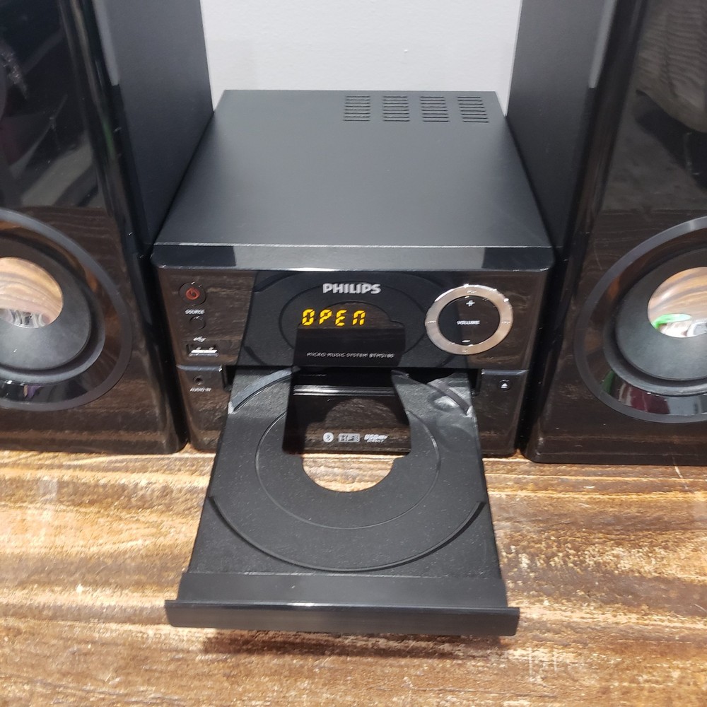 Philips BTM2180 Micro Music System Bluetooth CD MP3 USB Tested