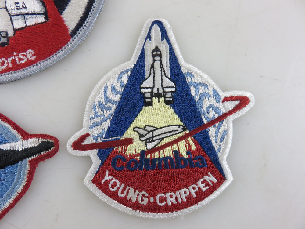 NASA Space Shuttle Columbia Enterprise Patch Lot 3pc UNUSED