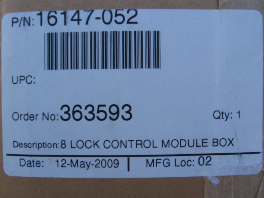 Chatsworth 16147-052 Lock Control Module Electronic Cabinet Locking System $1225