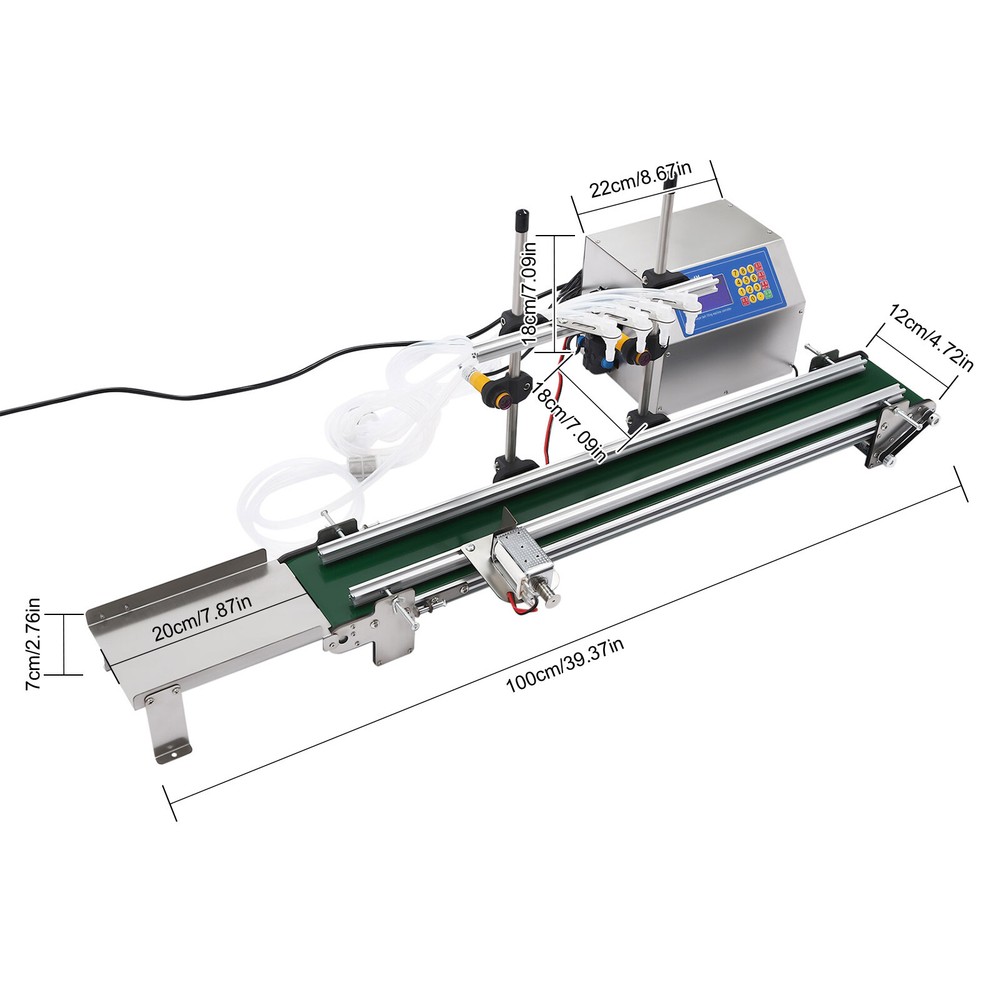 4-Head Automatic Liquid Filling Machine for 10-500ml Bottles