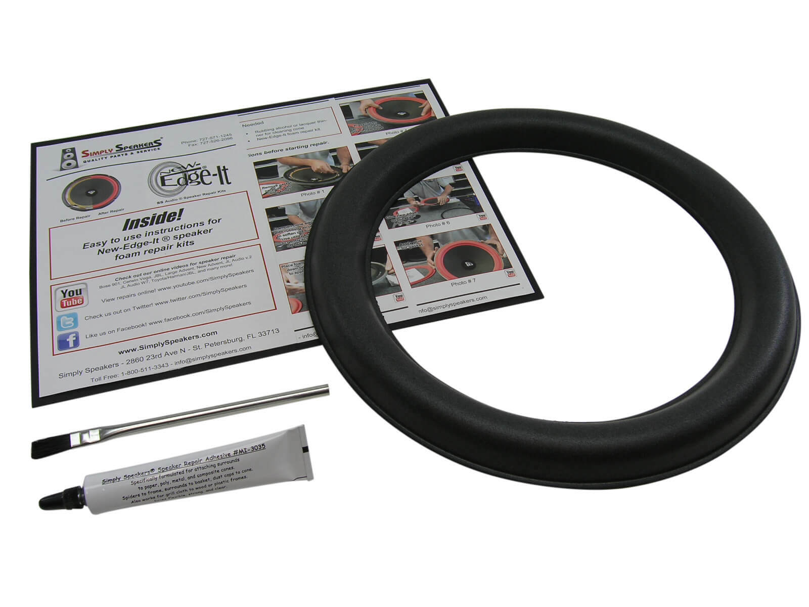 JL Audio 12W6v2 Foam Speaker Repair Kit JL Audio 12W6v2-D4 Subwoofers (Single)