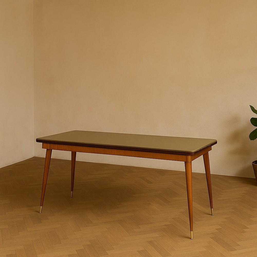 Vintage Table Beech Italy 1950s