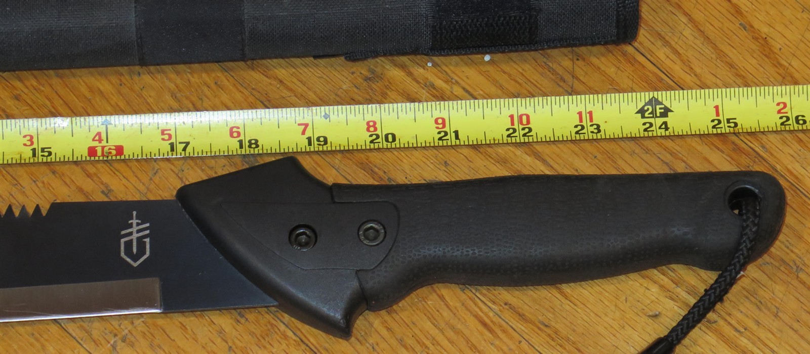 Gerber Gator 25" Long Steel Dual Blade Hunting Camping Machete w/Sheath
