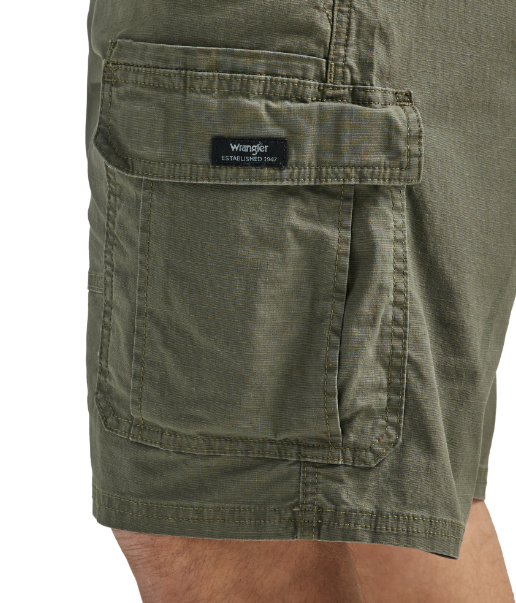 Mens Wrangler Cargo Shorts w Stretch Relaxed Fit Tech Pocket CHOOSE COLOR & SIZE