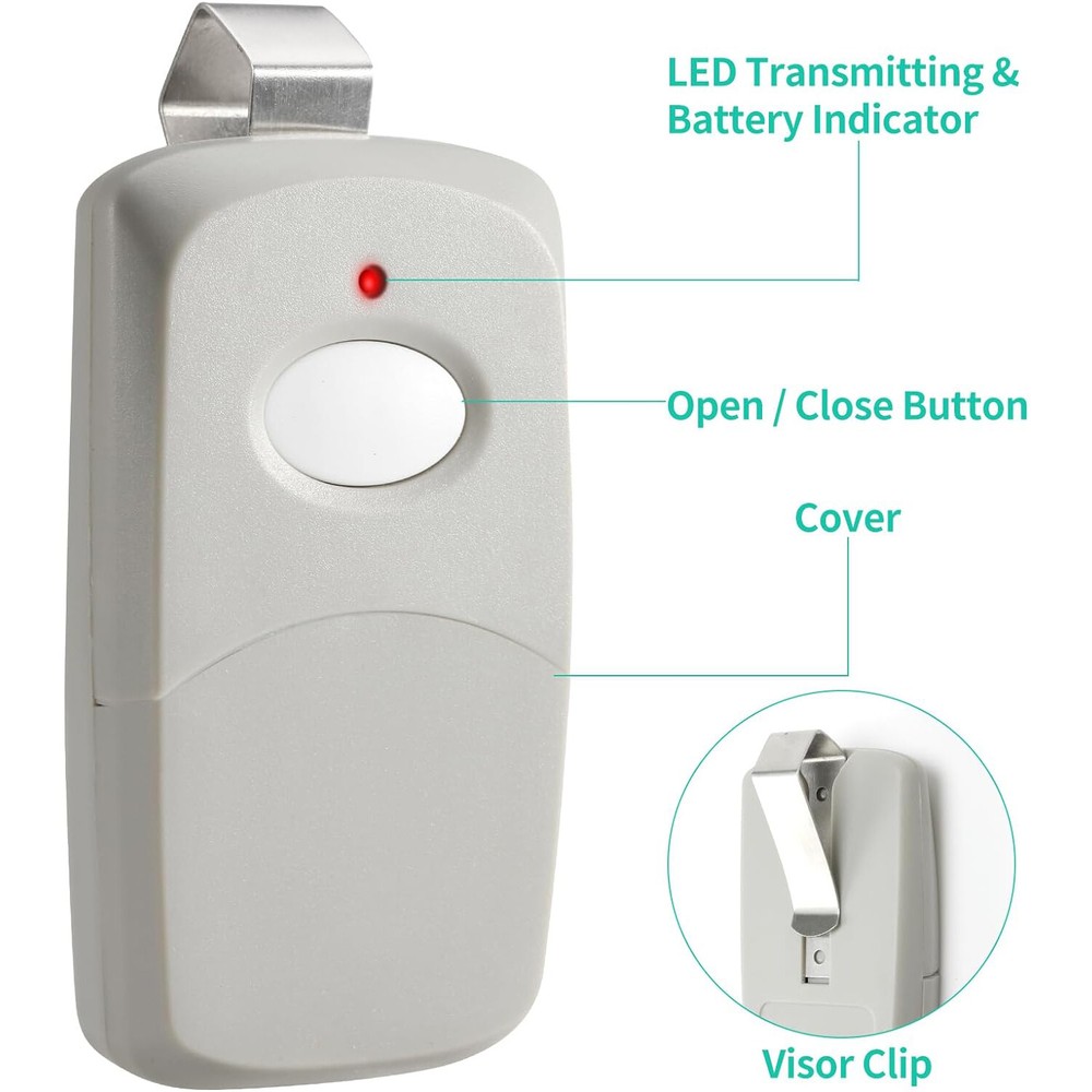 For Multi-Code 3089 2-Pack MultiCode 308911 Linear MCS308911 Garage Gate Remote