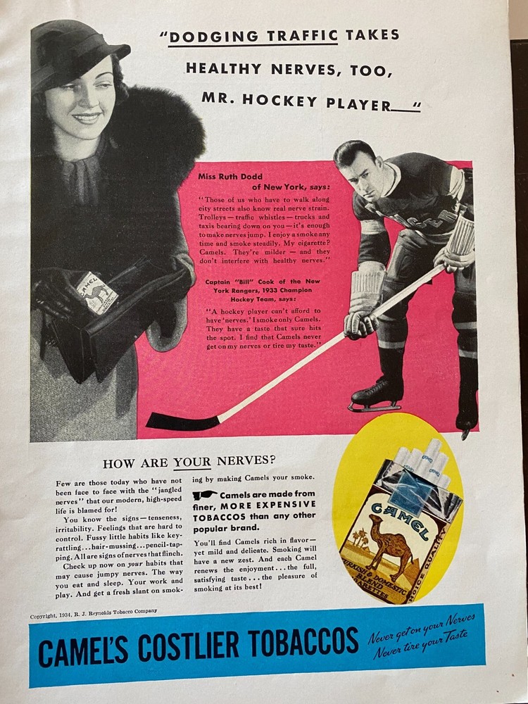 Camel Cigarettes, Full Page Vintage Print Ad