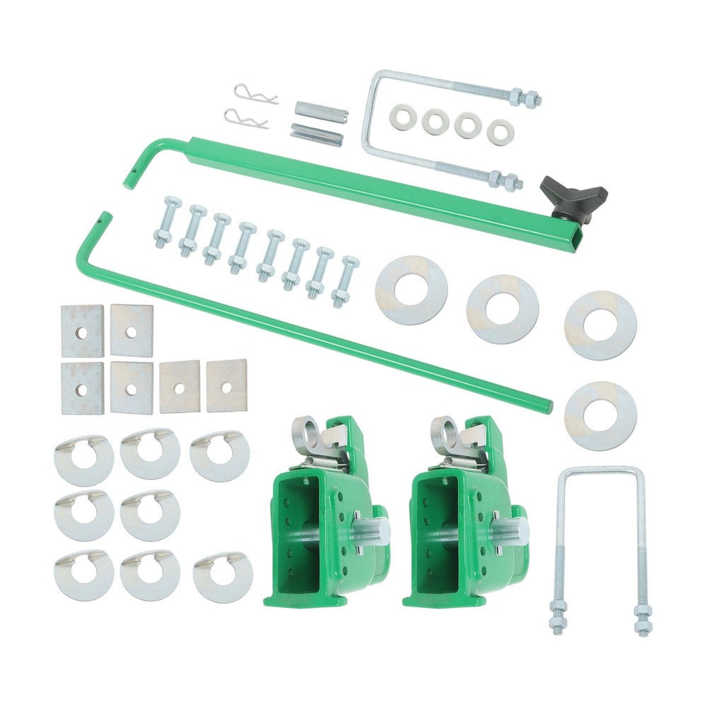 Green Easy Change Quick Hitch for Category 2 Tractors/Implement w/Stabilizer Bar