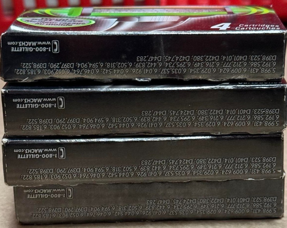 4PK Gillette M3 Power 4Ct Refill