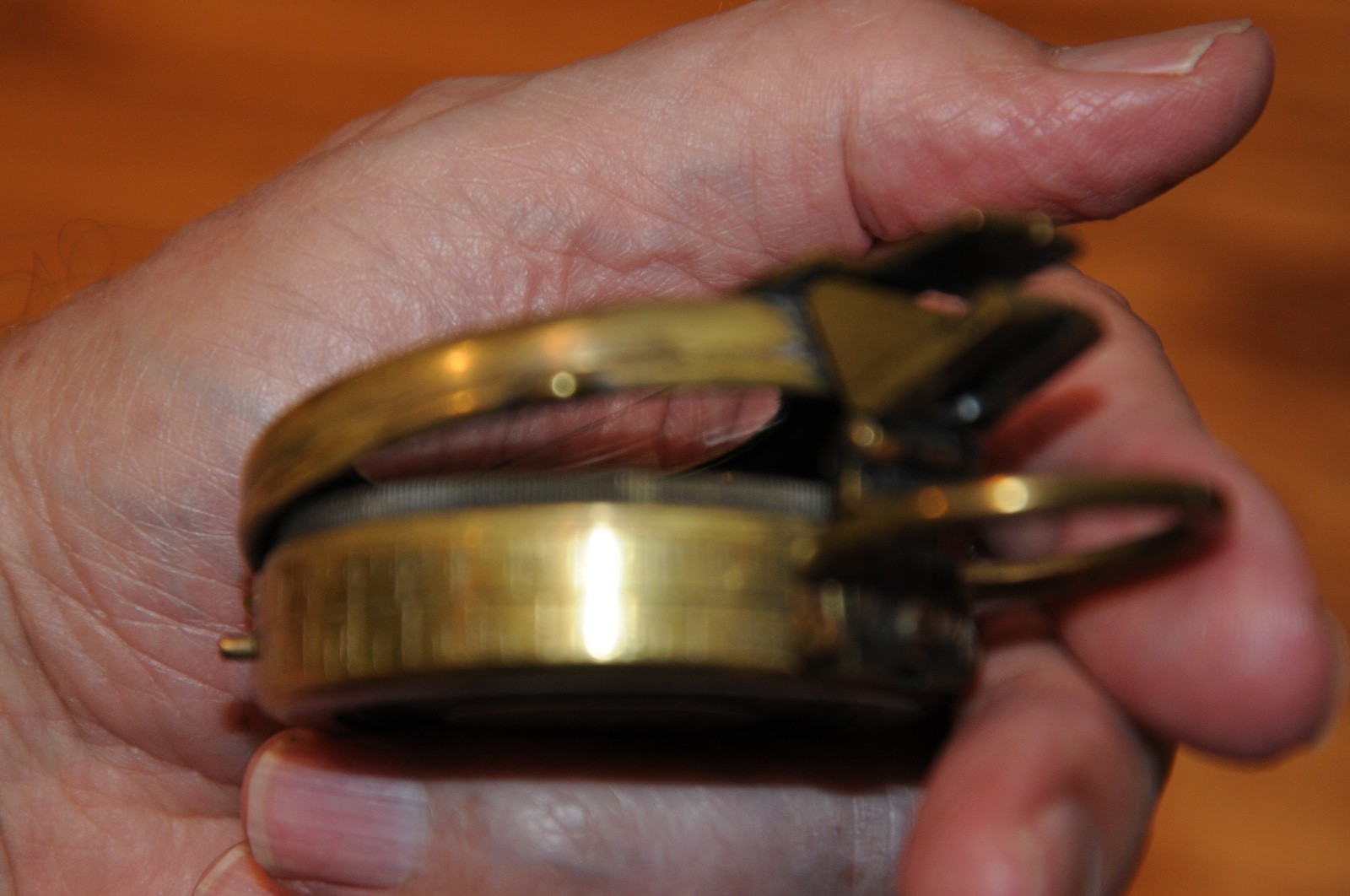 US Army Engineer Corps Cruchon Emons Berne Brass Pocket Compass WWI 1918 - 58259