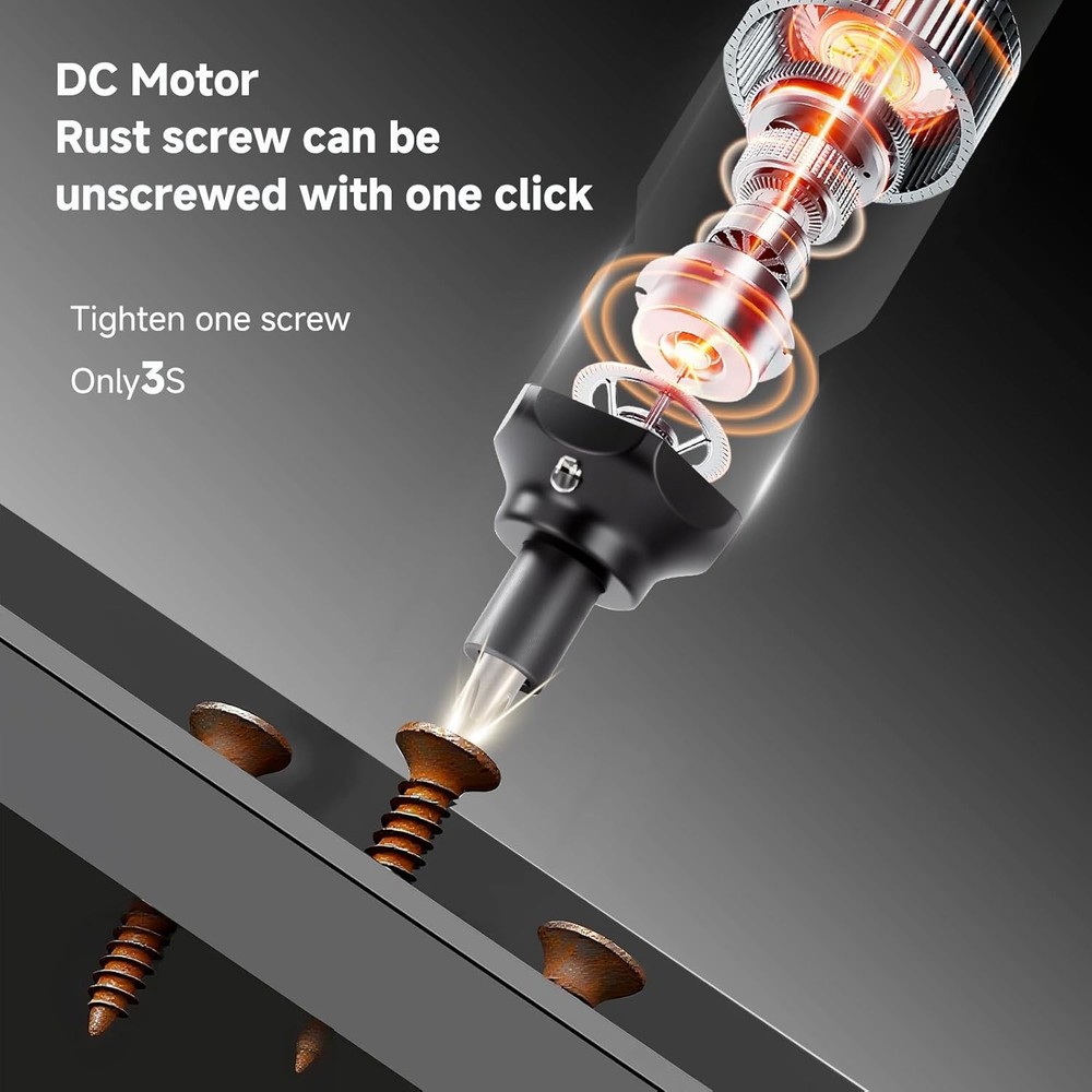 Electric Screwdriver 3.6V，Mini Cordless Power Screwdriver Set Precision Bits