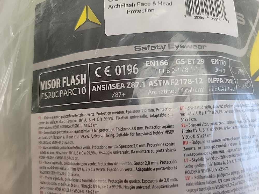 Deltaplus CUARC7BASIC Flash-Pro Basic Head-Face Arc Protection Kit Cu-Arc-7Basic