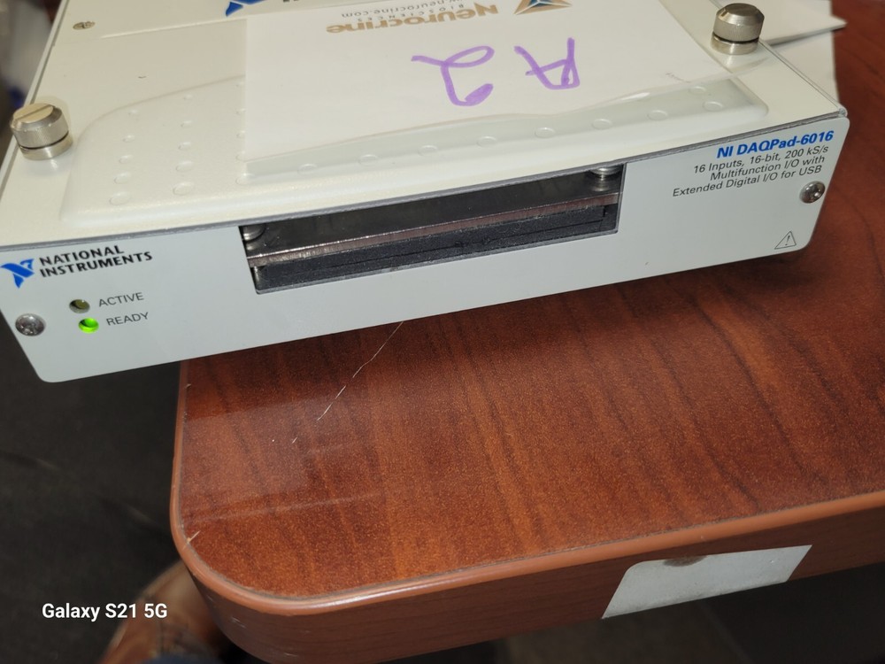 National Instruments NI DAQPad-6016+ ADAPTER-USB CABLE + RED/ BLACK CABLES