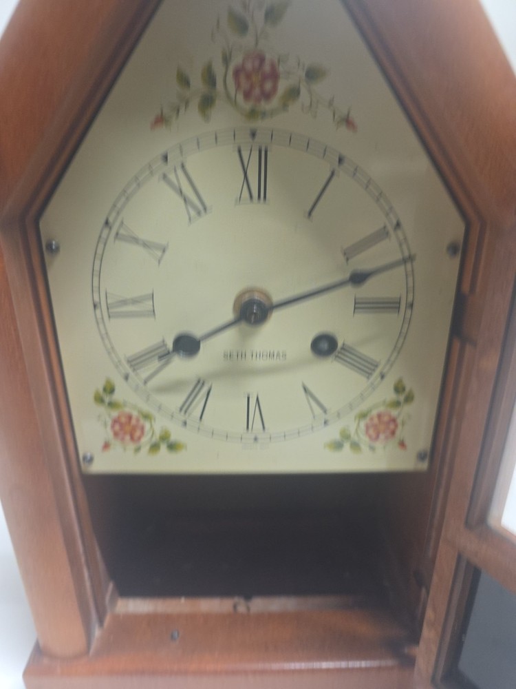 Seth Thomas Sharon Steeple Mantel Clock PLEASE READ (T7)