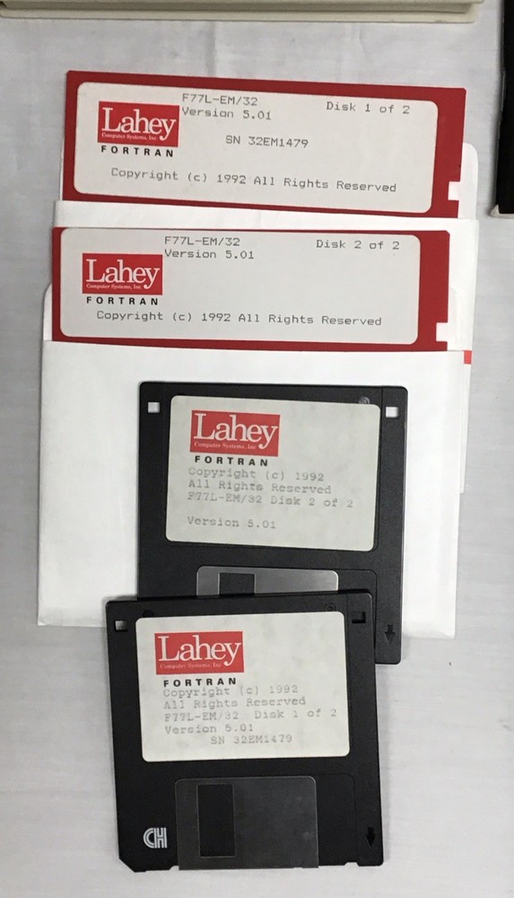 F77L EM/32 Lahey Fortran Language Systems