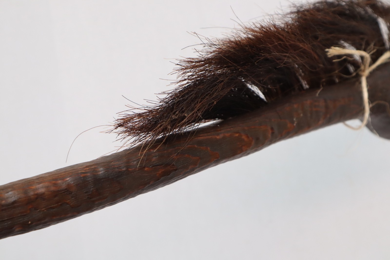 Vintage Native American Sioux Horse Dance Stick Carved Wood Indian Folk Art.