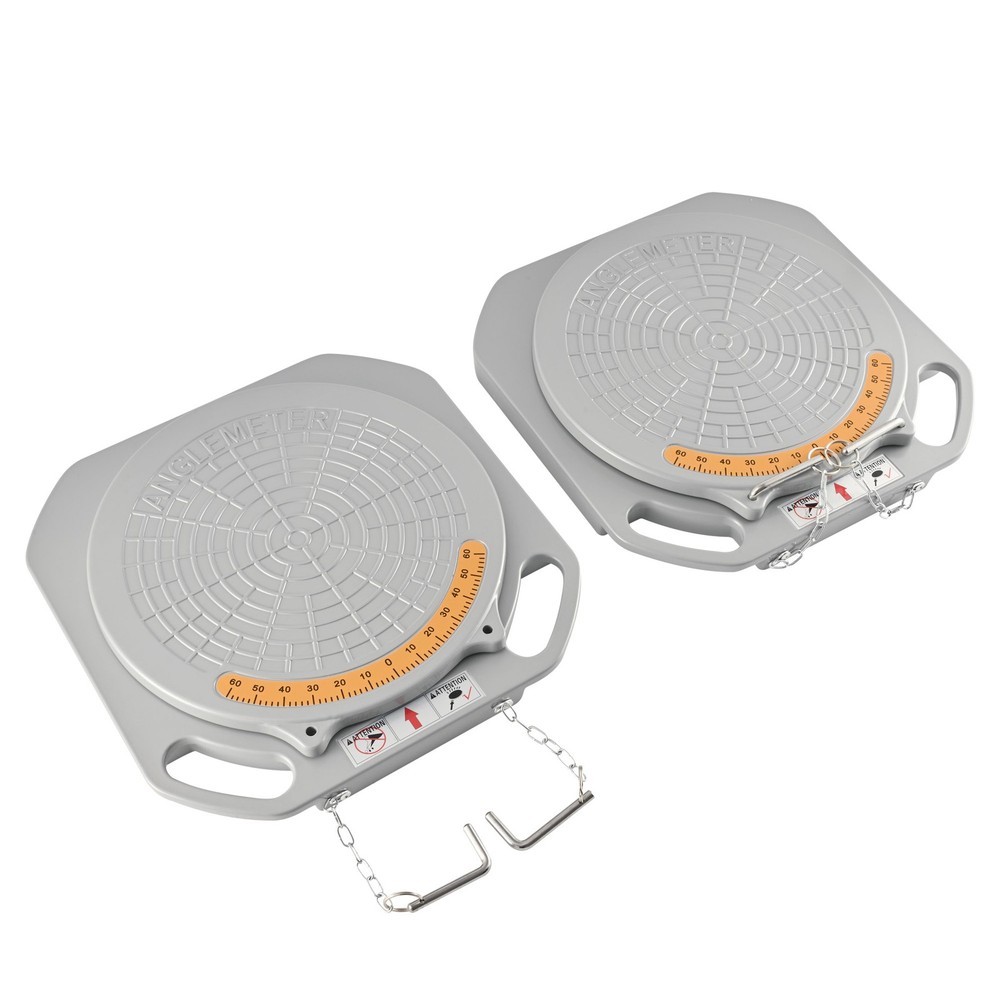 2 Wheel Alignment Turntable Plates 11,000 LBS Load Capacity + Bridge Blocks