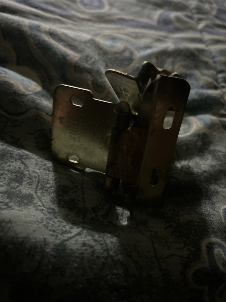 Antique Brass Cabinet Hinges Pair