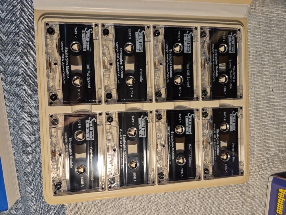 Spread Trader Edge: Basic Market Essentials+Strategies Vol. 1 & 2, 22 cassettes