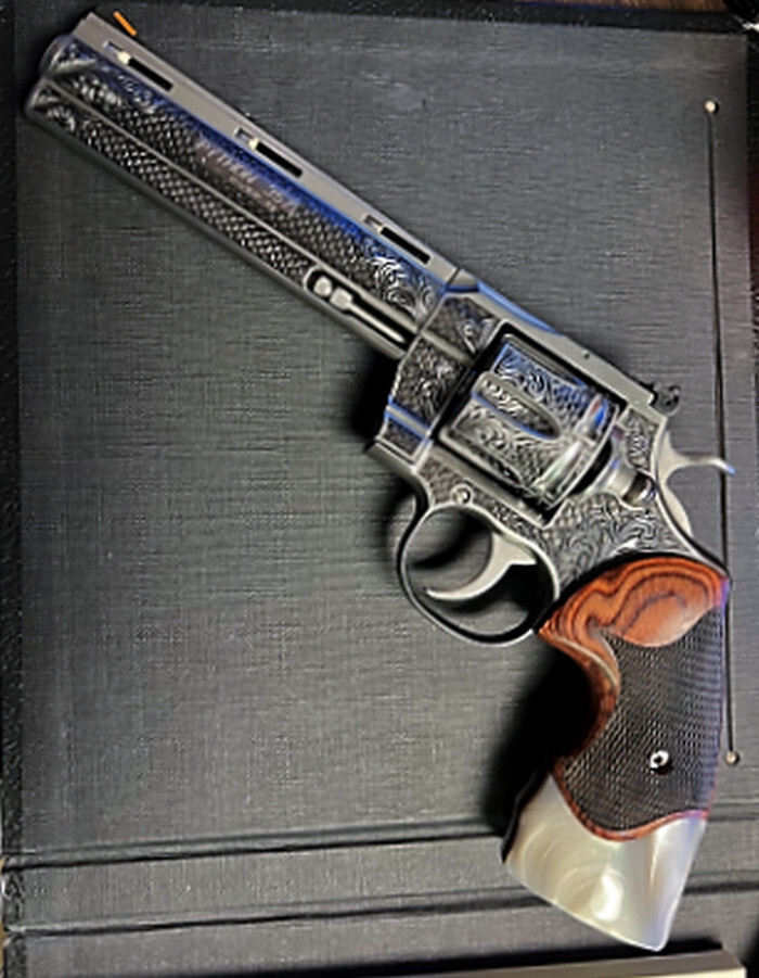 fits Colt Python Grips, Colt Python 2020 Grips Colt 2021 Anaconda Grips Rosewood