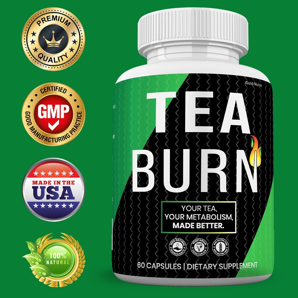 (2 Pack)Tea Burn, Powerful Formula, Effective for Women and Men.