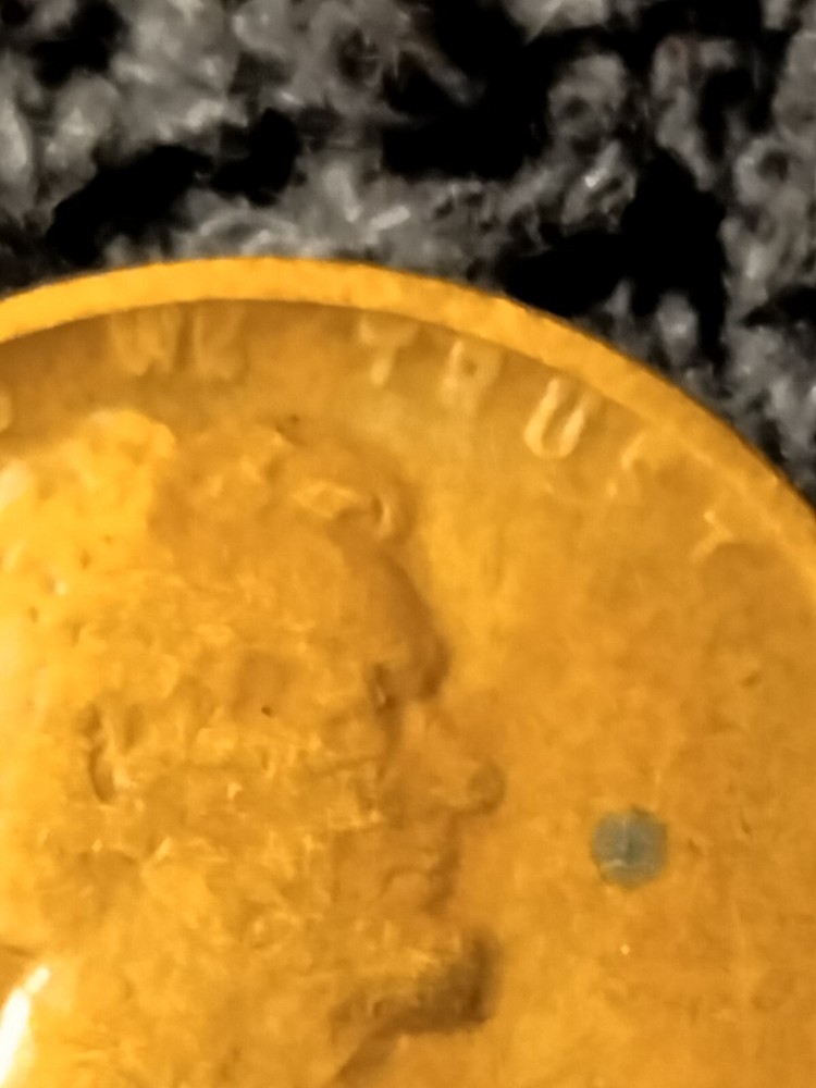 1920 S Lincoln Wheat Cent Weak Strike Struck Thru Grease Improper Alloy Mix