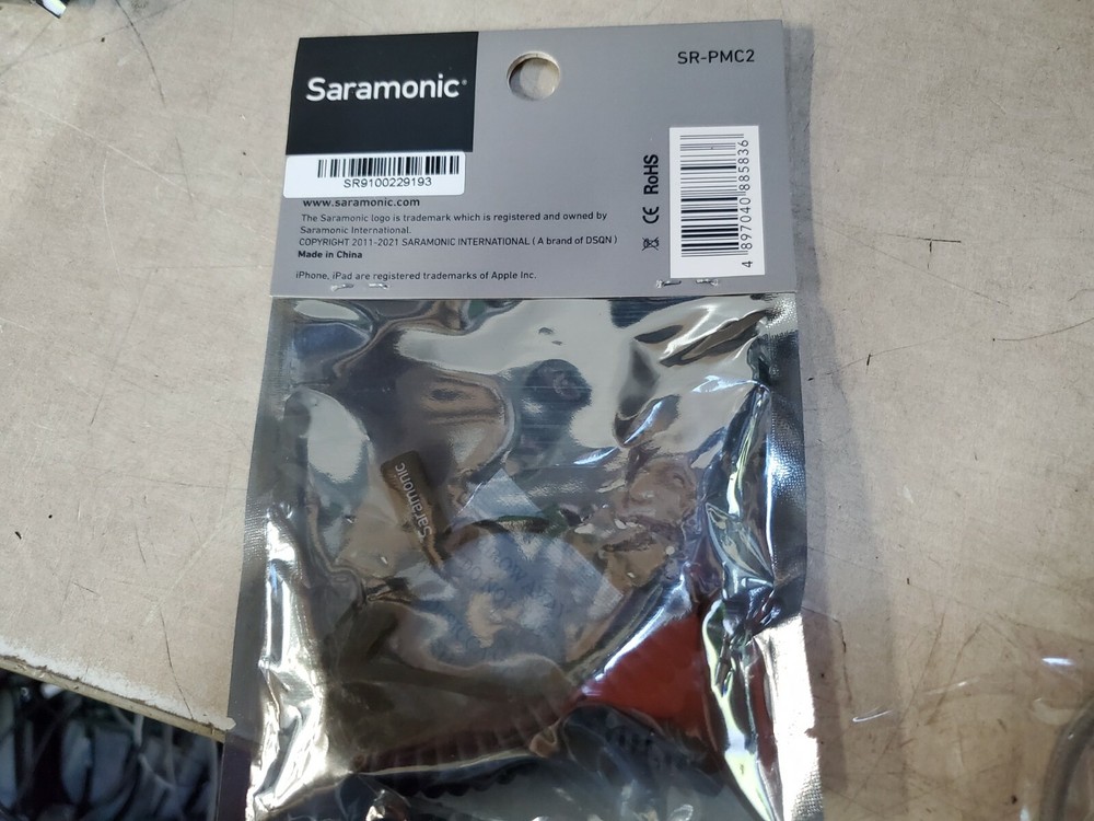 Saramonic 3.5mm Output audio Cable to IOS Dev SR-PMC2
