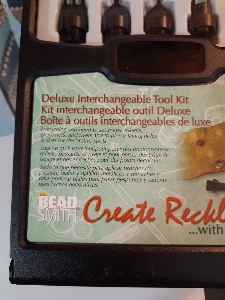 NEW Crafting Leather Tool Kit “ Create Recklessly “JL65 interchangeable tools
